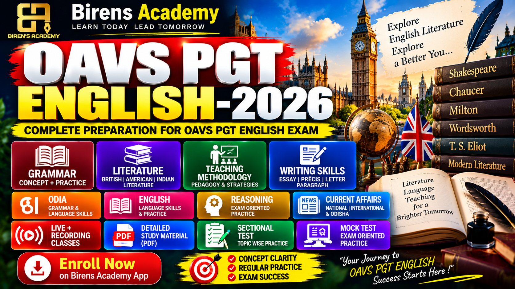 OAVS PGT ENGLISH