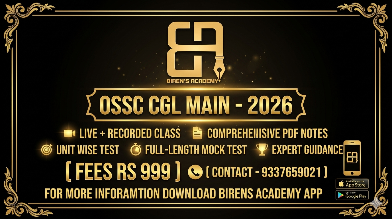 OSSC CGL MAIN -2026