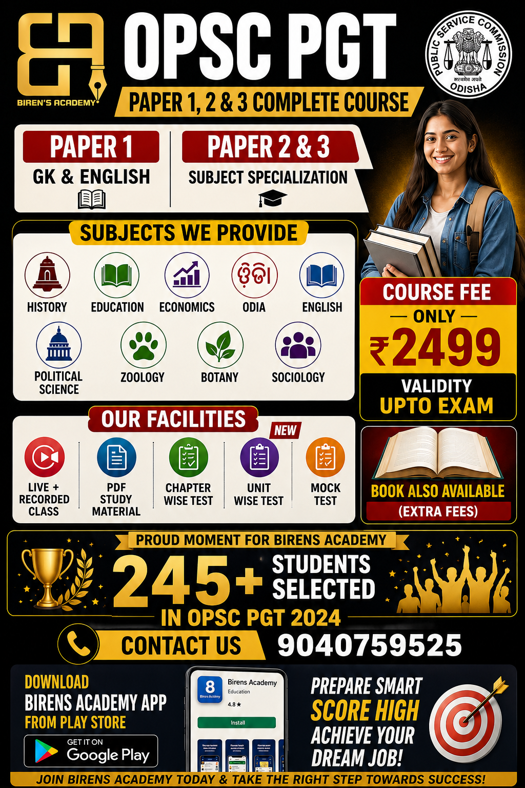OPSC PGT PAPER 1,2 AND 3