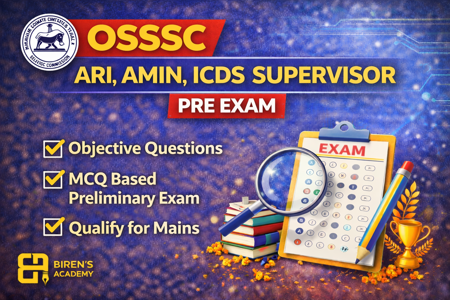 RI,ARI,JA,ICDS SUPERVISIOR,AMIN AND SFS-PRELIMIANRY EXAM